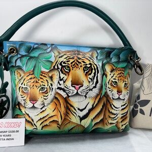 ANUSCHKA CALCUTTA INDIA-NWT $328.00           MASTERPIECE PAINTING TOOK 8 WEEKS